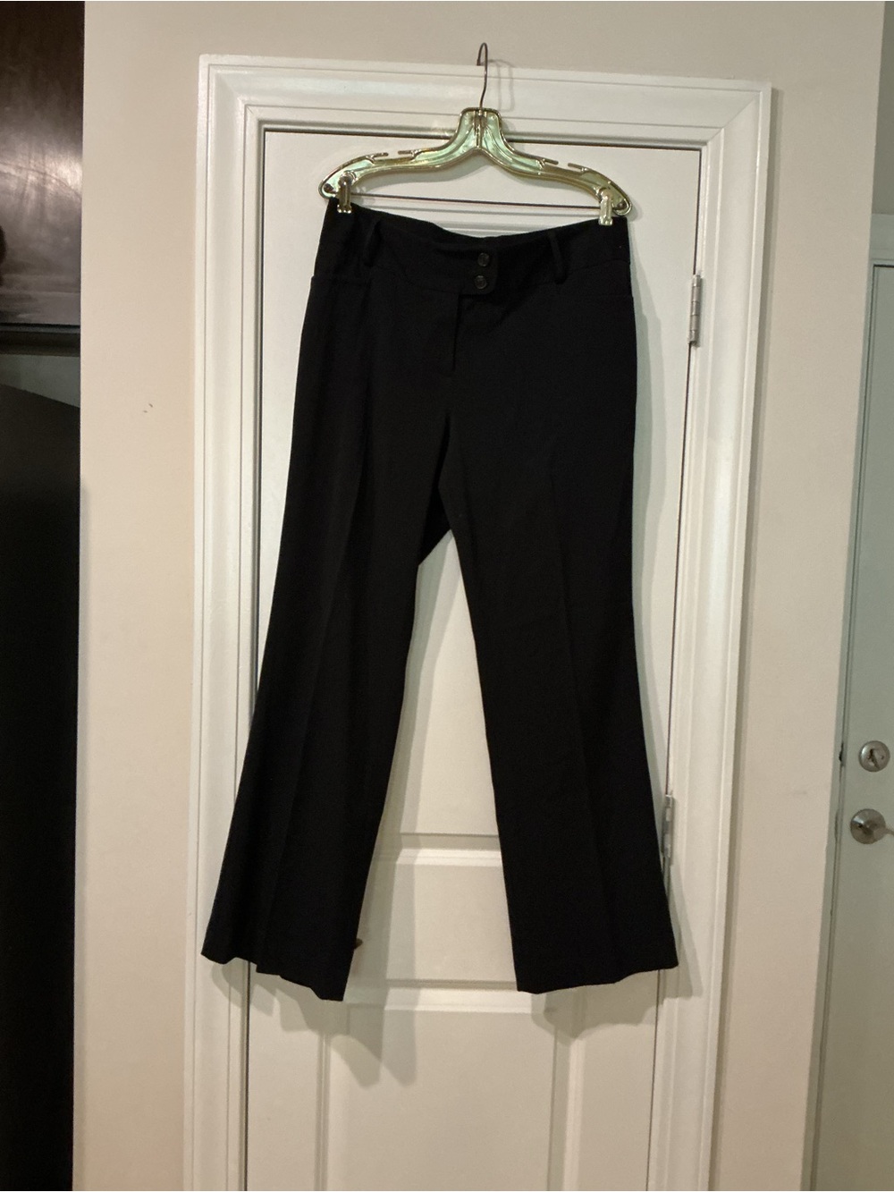 Rafaella Black Straight-Leg Dress Pants